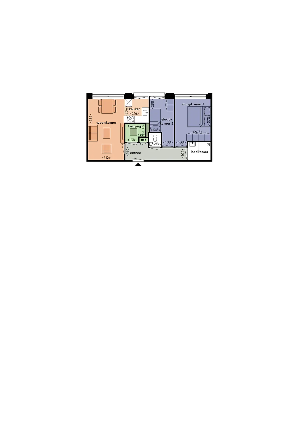 Apartment Noordzeelaan 12 B, Zwolle - For Rent