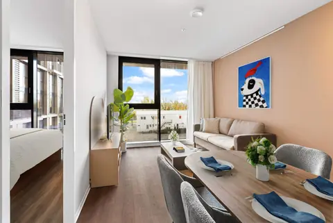 Gemeubileerd 1-Slaapkamer Appartement K.P. van der Mandelelaan, Rotterdam - Te Huur