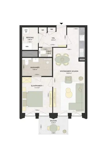 Apartment Kennedylaan, Haarlem - For Rent