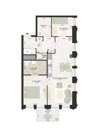 Apartment Kennedylaan, Haarlem - Romolenpolder-oost - For Rent