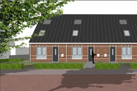 Maison de ville Skoalledyk 28, Hempens, Leeuwarden - À louer