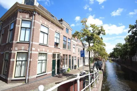 Maison de canal Groenhazengracht, Leyde - À louer