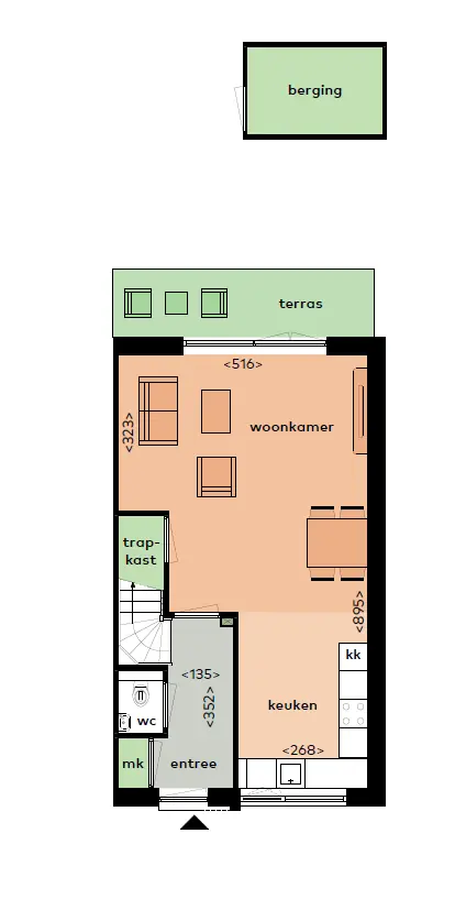 Single-Family House Abraham Bloemaart Corneliszstraat 12, Gorinchem - For Rent