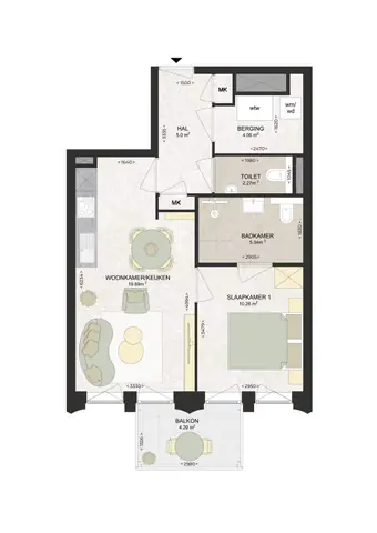 Appartement pour seniors Kennedylaan, Haarlem - À louer