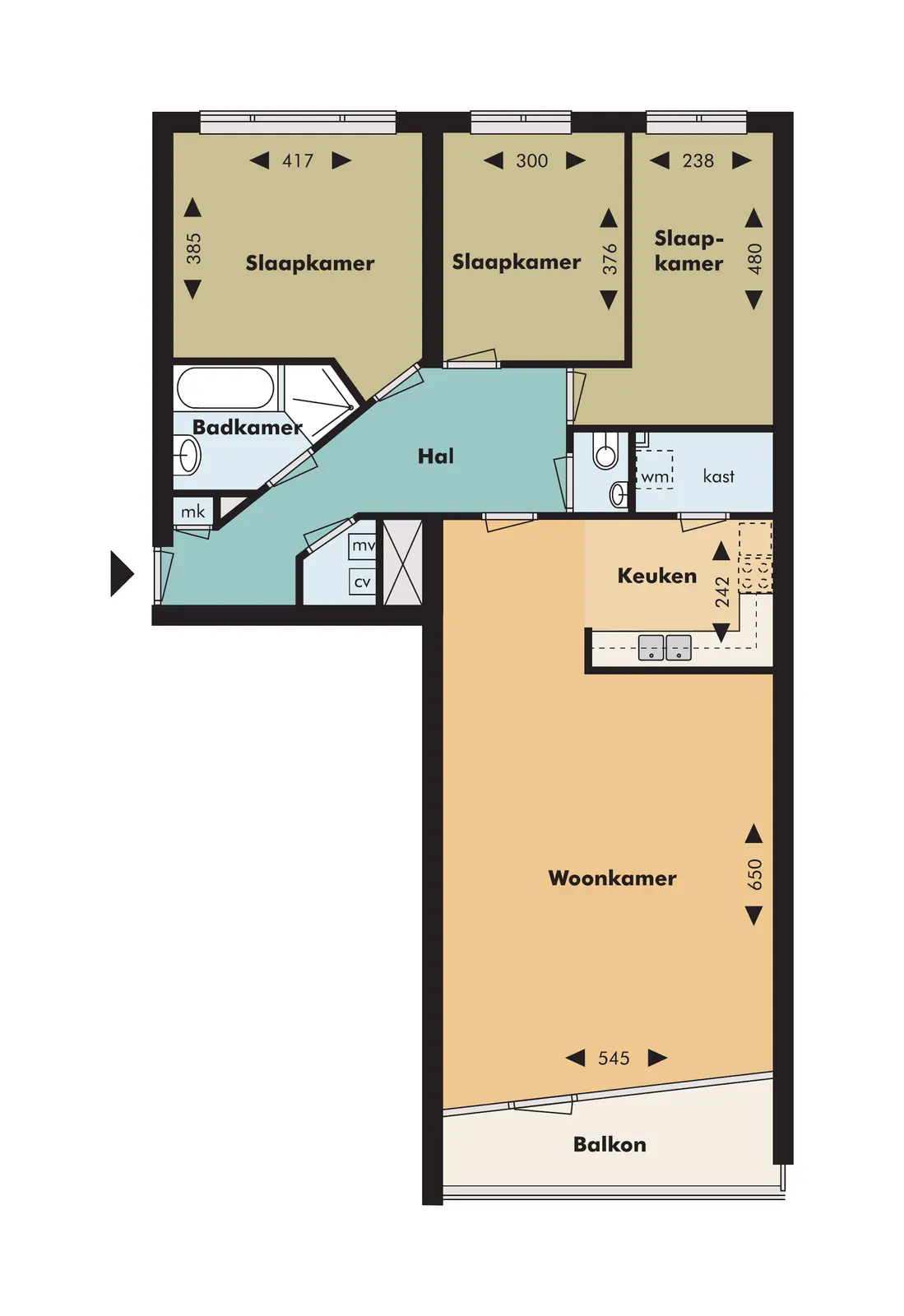 Apartment Slotplein 196, Capelle aan den IJssel - For Rent