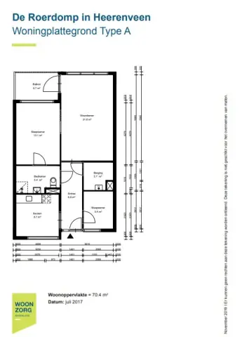 Apartment Roerdomplaan 38, Heerenveen - For Rent