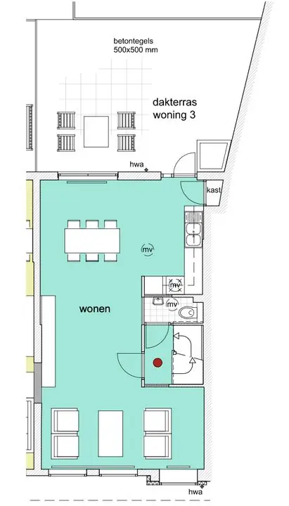 Apartamento en planta alta en Langstraat 68, Wassenaar - En alquiler