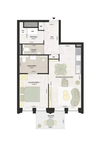 Apartment Kennedylaan, Haarlem - For Rent